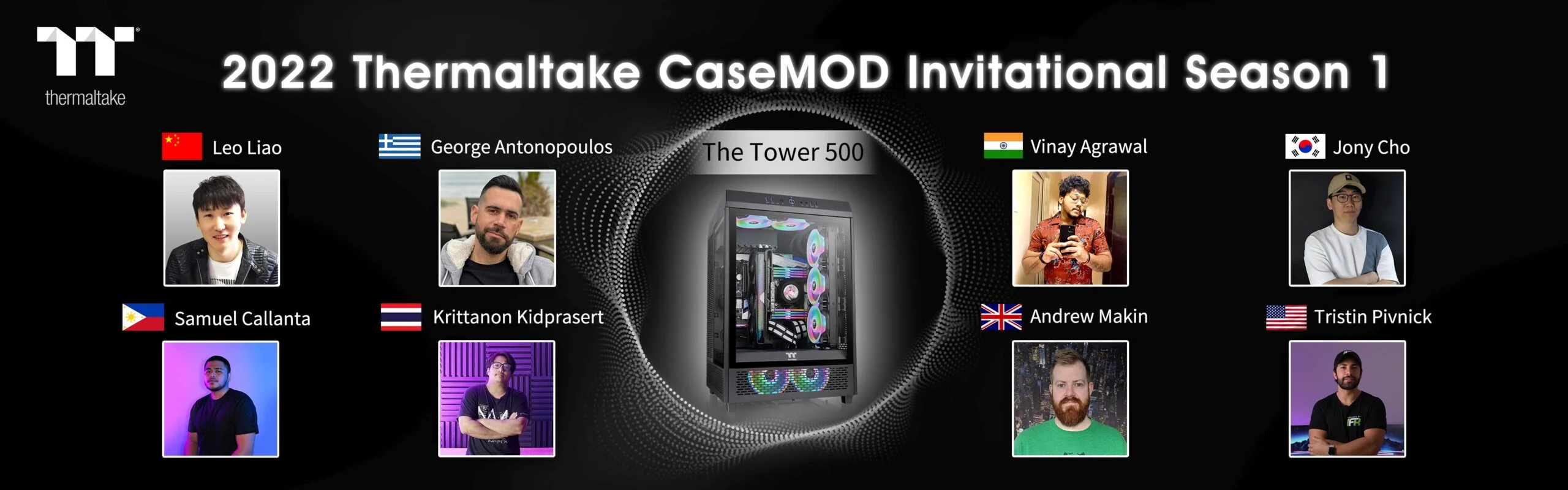 A 2022-ES THERMALTAKE CASEMOD INVITATIONAL 1. ÉVADA NYOLC NEMZETKÖZI CSÚCSMODDERT HÍV ÖSSZE A TOWER 500 KÖZEPES TORONYHÁZ ÚJRA ALKOTÁSÁHOZ