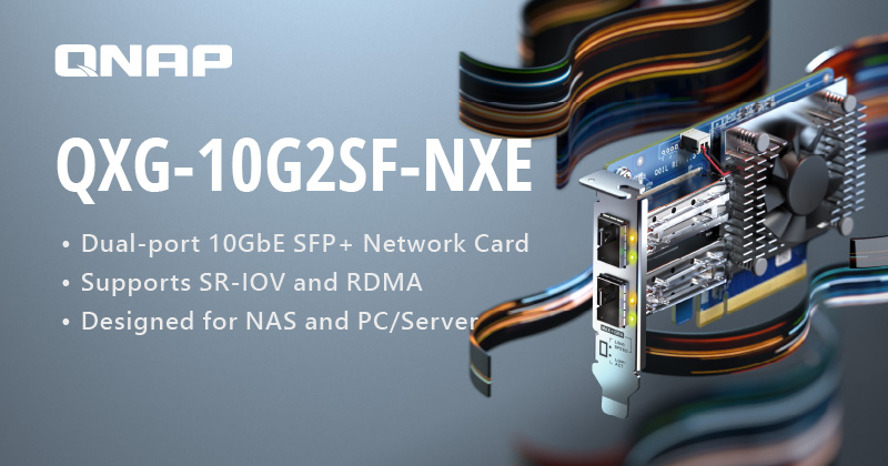 A QNAP BEMUTATJA AZ ÚJ, KÉTPORTOS, 10 GBE-S SFP+ HÁLÓZATI KÁRTYÁKAT SR-IOV ÉS RDMA-TÁMOGATÁSSAL slide
