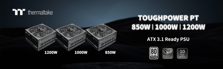 A THERMALTAKE BEMUTATJA A TOUGHPOWER PT PLATINUM SOROZAT 850 W-OS, 1000 W-OS ÉS 1200 W-OS TÁPEGYSÉGEIT
