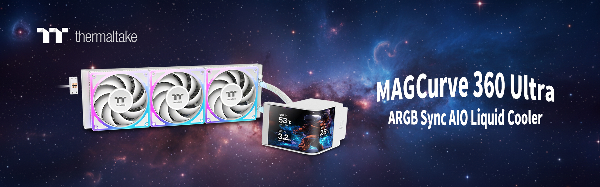 A THERMALTAKE BEJELENTI A MAGCURVE 360 ULTRA ARGB SYNC AIO-FOLYADÉKHŰTŐT