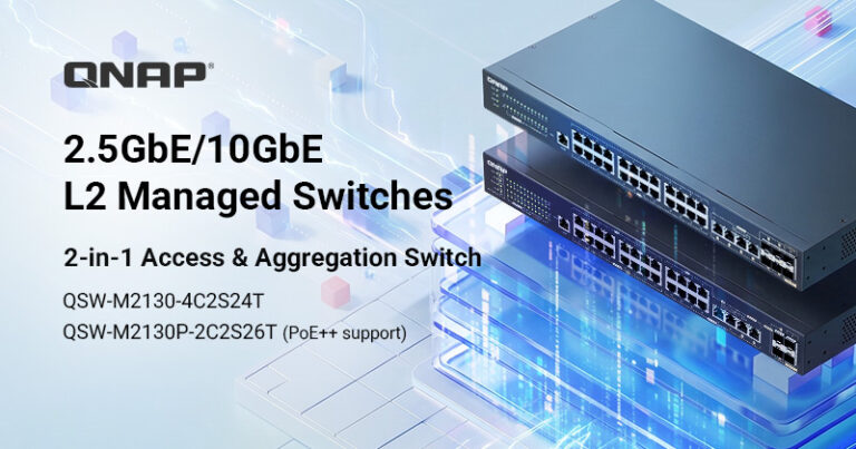 A QNAP BEMUTATJA A QSW 2000 SOROZATÚ, 2,5 GBE-S/10 GBE-S, L2, WEBEN KERESZTÜL MENEDZSELHETŐ SWITCHEKET