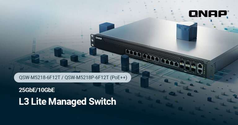 MEGJELENTEK A QNAP QSW-M5218 25 GBE-S L3 LITE SWITCHEI